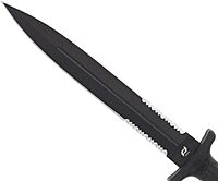 Schrade Delta Class Needle Magnum Serrated Fixed Blade with High Carbon Stainless Steel for Outdoor Survival