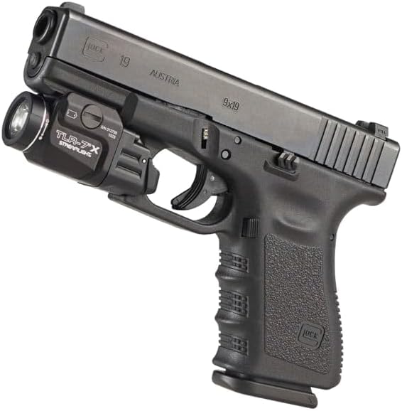 Streamlight TLR-7X Weapon Light, 500 Lumens, High Switch, CR123A Lithium Battery, Key Kit, 69423