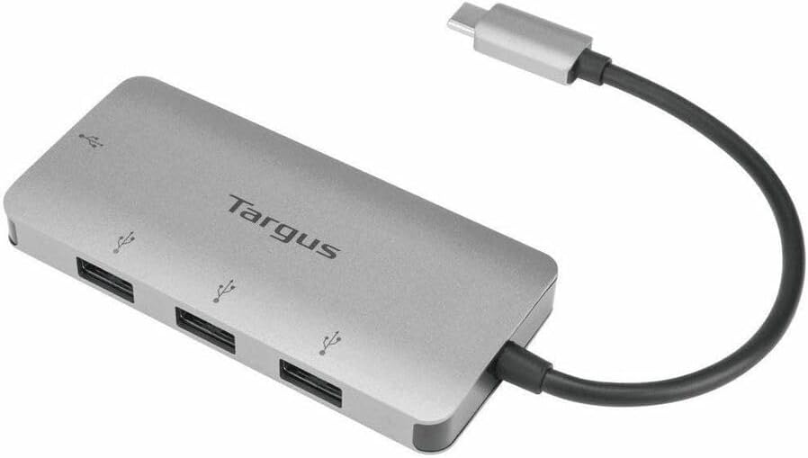 Targus USB-C to 4-Port USB-A Hub – Expand Your Connections with High-Speed Data Transfer and Universal Compatibility