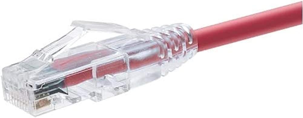 Clearfit CAT6 Patch Cable, Red, Snagless, 5FT