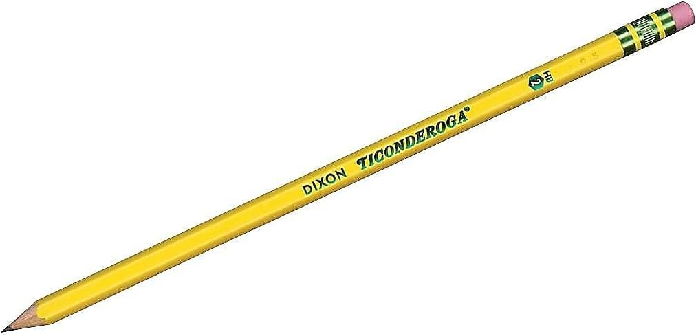 Ticonderoga Wood-Cased Pre-Sharpened #2 (HB) Pencils