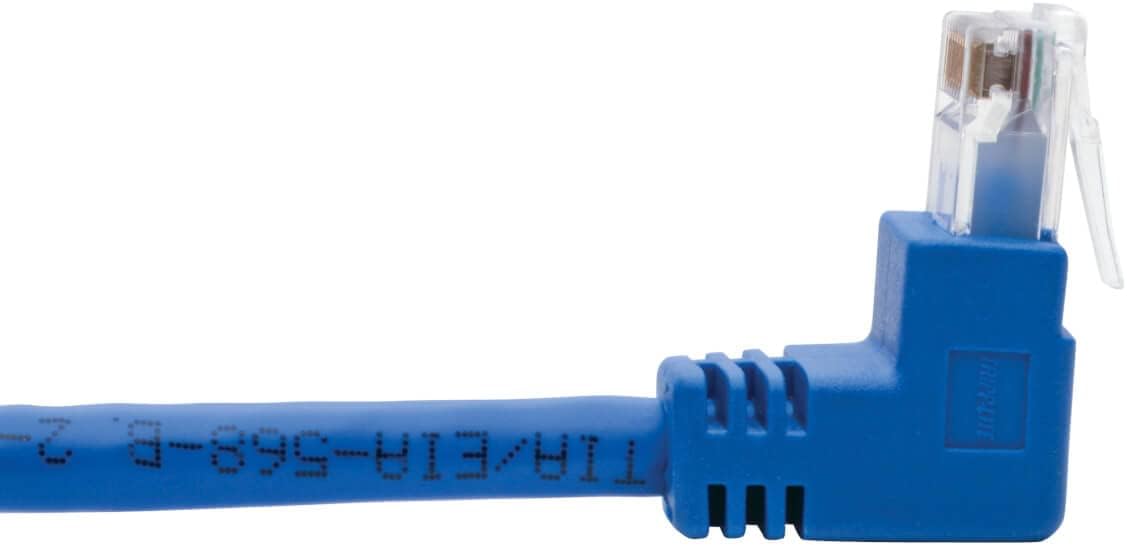 Tripp Lite Cat6 UTP Molded RJ45 Patch Cable, Blue (Up-Angle/Down-Angle/Left-Angle)