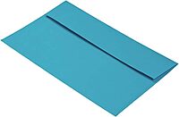JAM Paper Blue Booklet Invitation Envelopes, Recycled, Gummed Seal