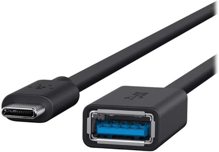 Belkin 3.0 USB-C to USB-A Adapter - 5in USB Data Transfer Cable - F2CU036BTBLK