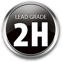 Pentel Super Hi-Polymer Leads, 0.5 mm, 2H, Hard, 12 Leads Per Tube