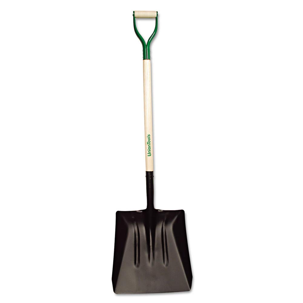 UNIONTOOLS Street Shovel - 14.5in Blade, 39in Ash D-Handle