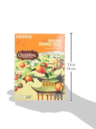 Celestial Seasonings Mandarin Orange Spice Herbal Tea, K-Cup Portion Pack for Keurig K-Cup Brewers