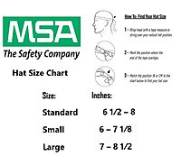 MSA V-Gard Cap Style Safety Hard Hat with Fas-Trac III Ratchet Suspension