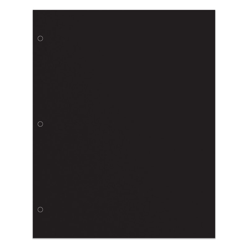 Office Depot® Brand 2-Pocket School-Grade Paper Folder, Letter Size, Black