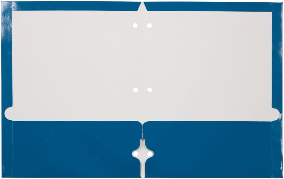 JAM PAPER Laminated Two-Pocket Glossy 3-Hole Letter Size Folders
