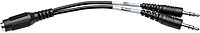 TRIPP LITE P318-06N-FMM 6-Inch Audio Headset Splitter Adapter 4 Position 2x3 Position 3.5mm