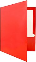 JAM PAPER Laminated Two-Pocket Glossy Presentation Folders - Letter Size