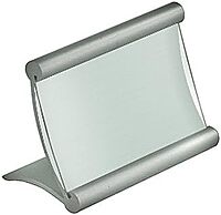 Azar Displays 300884 Curved Metal Frame, 3.5W x 2.25H, Silver