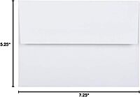 JAM PAPER Foil-Lined Invitation Envelopes - White with Foil Lining - 25/Pack