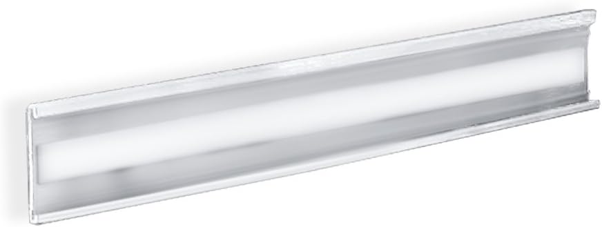 Azar Displays Adhesive-Back Acrylic Nameplate, 8.5" W x 2" H, Clear - Pack of 10