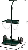 Harper Trucks 108-24 45-Inch High by 22-Inch Wide Welding Cylinder Hand Truck with 7-Inch Semi-Pneumatic Wheels