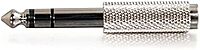 C2G/ Cables To Go 40639 1/4 Inch Stereo Male to 3.5mm Stereo Female Adapter, TAA Compliant, Silver