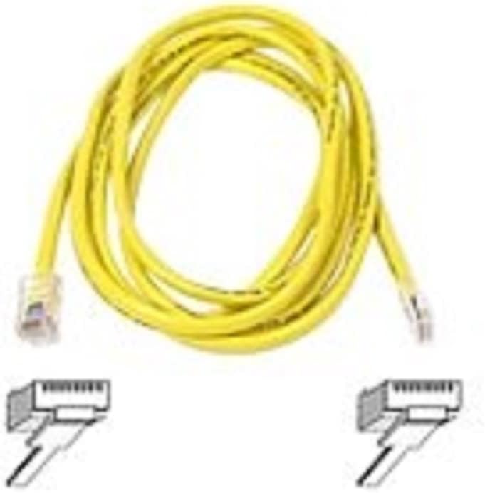 Belkin A3L791-07-YLW 7-Feet 10/100BT RJ45M/RJ45M CAT5E Patch Cable (Yellow)