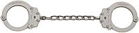 Model 700C-6X Chain Link Handcuff, Nickel Finish (5 1/2" Between Cuffs)