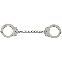 Model 700C-6X Chain Link Handcuff, Nickel Finish (5 1/2" Between Cuffs)