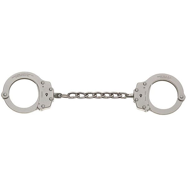 Model 700C-6X Chain Link Handcuff, Nickel Finish (5 1/2" Between Cuffs)