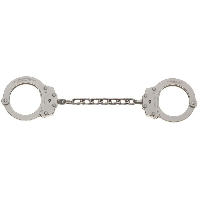 Model 700C-6X Chain Link Handcuff, Nickel Finish (5 1/2" Between Cuffs)