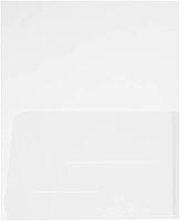 JAM Paper Regular-Weight 2-Pocket Plastic Presentation Folders, 9in x 12in, Clear, Pack Of 6