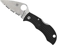 Spyderco Manbug Leaf Folding Pocket Knife with 1.9" VG-10 Steel Blade and FRN Handle - EDC Knife for Men and Women, Perfect for Hunting, Tactical, Camping, Survival, Hiking - SpyderEdge - MBKLFS