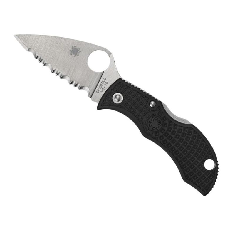 Spyderco Manbug Leaf Folding Pocket Knife with 1.9" VG-10 Steel Blade and FRN Handle - EDC Knife for Men and Women, Perfect for Hunting, Tactical, Camping, Survival, Hiking - SpyderEdge - MBKLFS