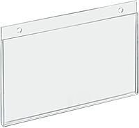 AZAR DISPLAYS U-Frame Wall-Mount Acrylic Sign Holders, Clear, Pack Of 10