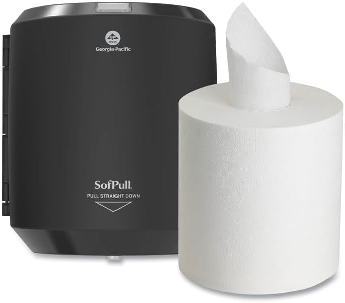 Georgia-Pacific Professional SofPull CenterPull Hand Towel Dispenser, Black