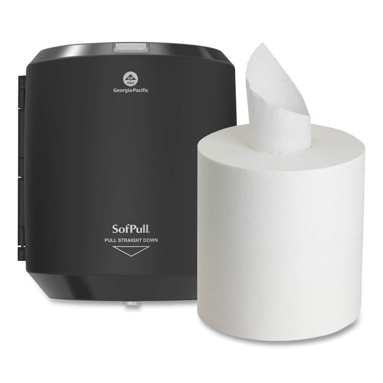 Georgia-Pacific Professional SofPull CenterPull Hand Towel Dispenser, Black
