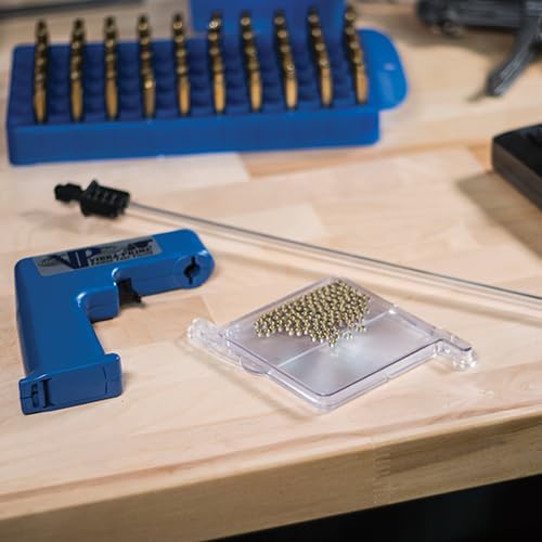 Frankford Arsenal Vibra Prime Universal Automatic Large and Small Primer Tube Filler for Reloading blue