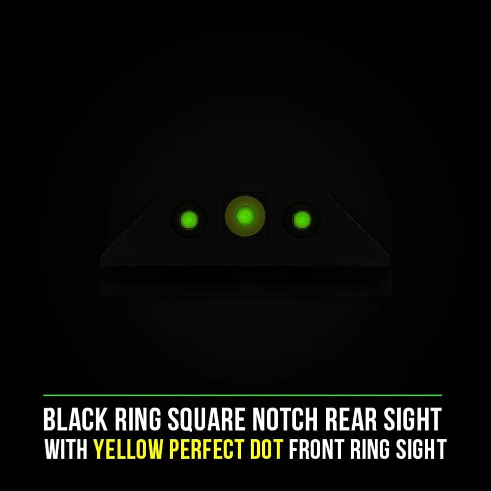 NIGHT FISION Tritium Night Sight Set for Glock 17/17L/19/22-28/31-35/37-39/45