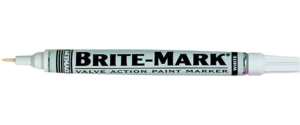 DYKEM BRITE-MARK Medium Tip Paint Marker, White