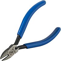 Klein Tools D257-4C Pliers, Diagonal Cutting Midget Electronics Pliers with Short Jaws and Beveled Cutting Edges