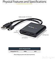 StarTech.com Mini DisplayPort to DisplayPort MST Hub
