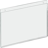 AZAR DISPLAYS U-Frame Wall-Mount Acrylic Sign Holders, Clear, Pack Of 10