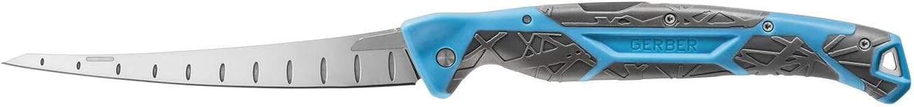 Gerber Gear Controller - Saltwater Fishing Fillet Knife for Fishing Gear - Cyan, 6 Inches