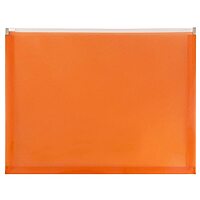 JAM PAPER Plastic Envelopes with Zip Closure