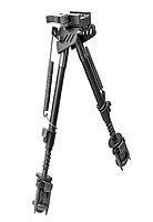 NcStar BIPOD with Weaver Quick Release Mount/Universal Barrel Adapter Included/Notched Legs