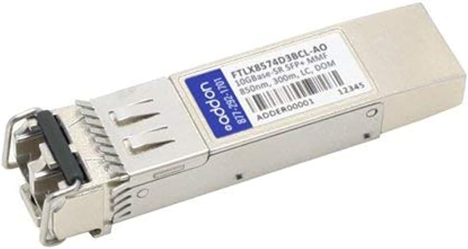 AddOn Finisar FTLX8574D3BCL Compatible TAA Compliant 10GBase-SR SFP+ Transceiver (MMF, 850nm, 300m, LC, DOM)