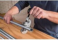 RIDGID 32910 Model 10 Screw Feed Tubing Cutter, 1/8-inch to 1-inch Tube Cutter Small Silver/Black