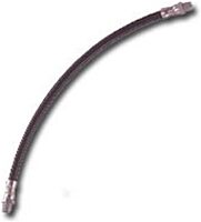 Lincoln 1230 30" Flex Whip Hose with Spring Guard and Coupler, 7500 PSI, 7/16" UNEF x 1/8" MNPT, Flexible High Pressure