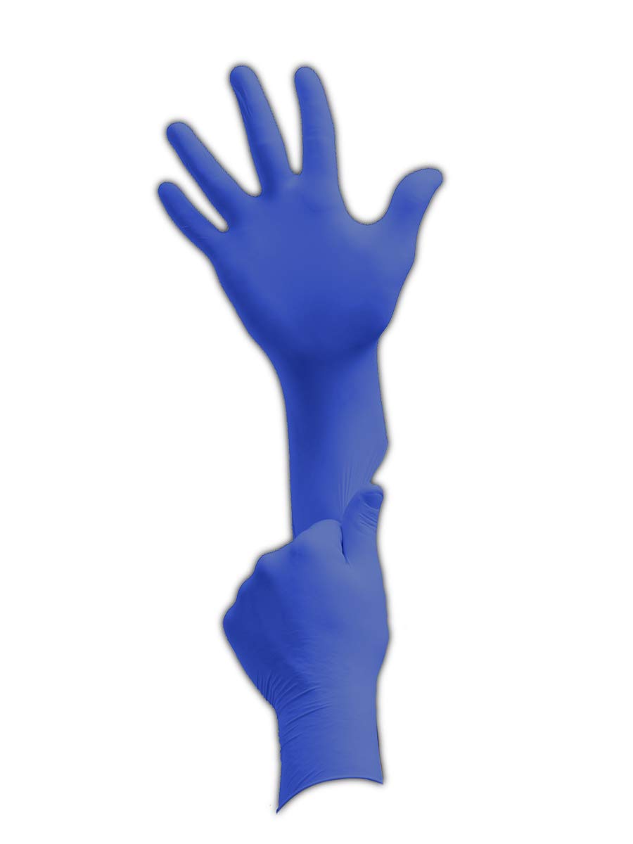 Series Microflex Disposable Gloves: Size X-Large, 3.9 mil, Uncoated-Coated Nitrile, Industrial Grade, Unpowdered