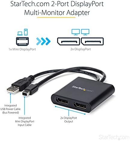 StarTech.com Mini DisplayPort to DisplayPort MST Hub