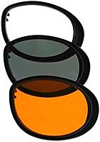 Bobster Cruiser 2 Goggles, Black Frame/3 Lenses (Smoked, Amber and Clear)