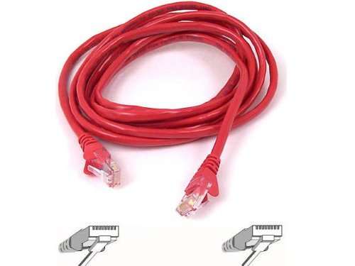 Belkinponents 30ft Cat6 Snagless Patch Cable Utp Red Pvc Jacket 23awg 50 Micron Gold Plat