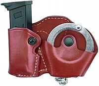 GOULD & GOODRICH Gold Line 821 Cuff Case/Mag Case Combo with Paddle