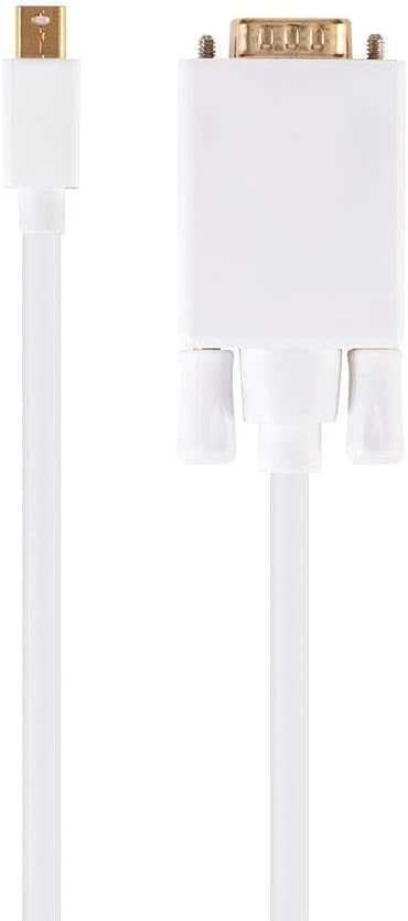 Monoprice Video Cable - 10 Feet - White | 32AWG Mini Display Port to VGA Cable